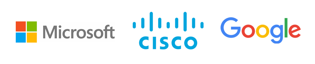 Partners with Microsoft, Cisco, Google